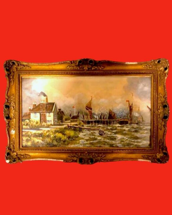 A Rare Seascape Painting by Marine Painter H. Foster