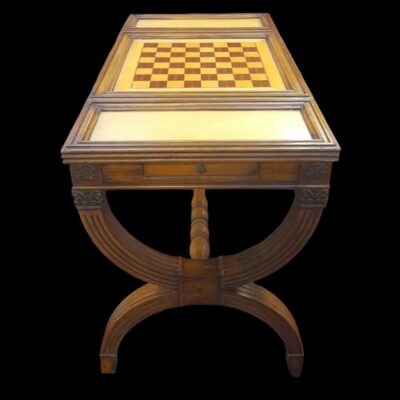 Classic Wooden Chess Table With Drawers