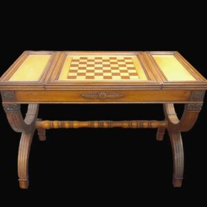 Classic Wooden Chess Table With Drawers