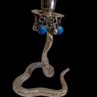 Vintage Victorian Cobra Candlestick - Image 3