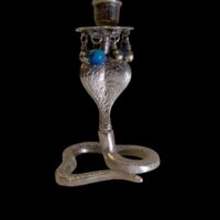 Vintage Victorian Cobra Candlestick - Image 4