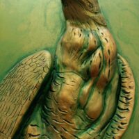 Heritage Falcon Paint Sculpture by Hazem The Iraqi artist - Image 5